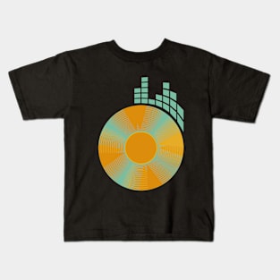 Dj equalizer icon retro classic Kids T-Shirt